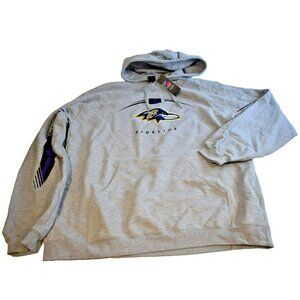 Baltimore Ravens Sideline Men's XL Hooded Sweatshirt Hoodie Grey NWT Football